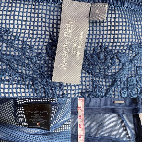 Sweaty Betty Blue Tilia Short Sleeve Tee, Top - Picture 2 of 8